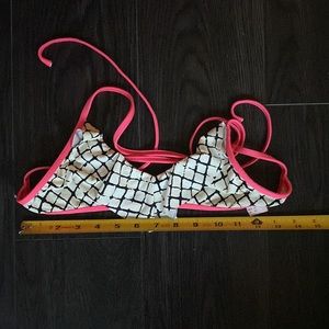 ella moss ruffle bikini top